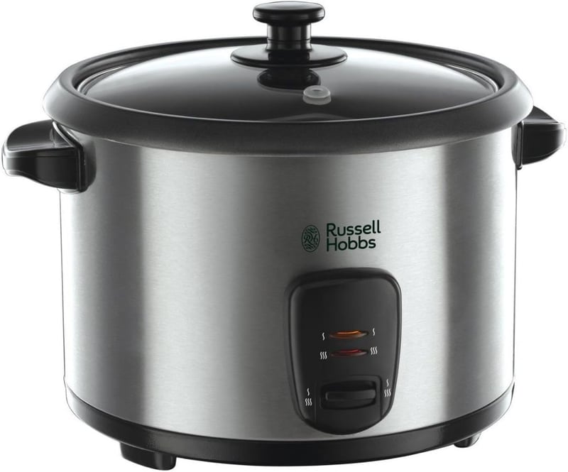Russell Hobbs 1.8L rizsfőző melegentartó funkcióval, gőzöléssel és rozsdamentes acél kialakítással