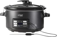 Russell Hobbs 25630-56 Multivarník 3 v 1, pomalý hrniec, sous-vide a panvica na pečenie s teplomerom na mäso, 6,5 l keramická nádoba, digitálny displej, časovač 1