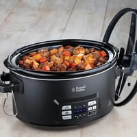 Russell Hobbs 25630-56 Multivarník 3 v 1, pomalý hrniec, sous-vide a panvica na pečenie s teplomerom na mäso, 6,5 l keramická nádoba, digitálny displej, časovač 7