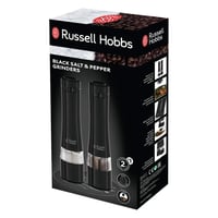 Elektrická súprava mlynčekov na soľ a korenie Russell Hobbs 28010-56, 2 ks, čierna, keramický mlecí mechanizmus, nastaviteľná hrubosť mletia, s LED osvetlením 3