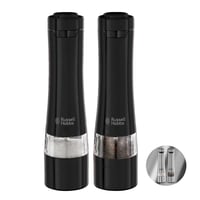 Elektrická súprava mlynčekov na soľ a korenie Russell Hobbs 28010-56, 2 ks, čierna, keramický mlecí mechanizmus, nastaviteľná hrubosť mletia, s LED osvetlením 1