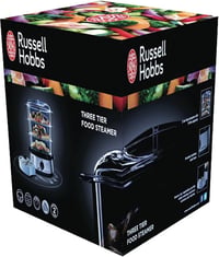 Russell Hobbs 9L gőzöző 60 perces időzítővel, 3 edénnyel, rizsfőző és tojástartó, BPA-mentes 7