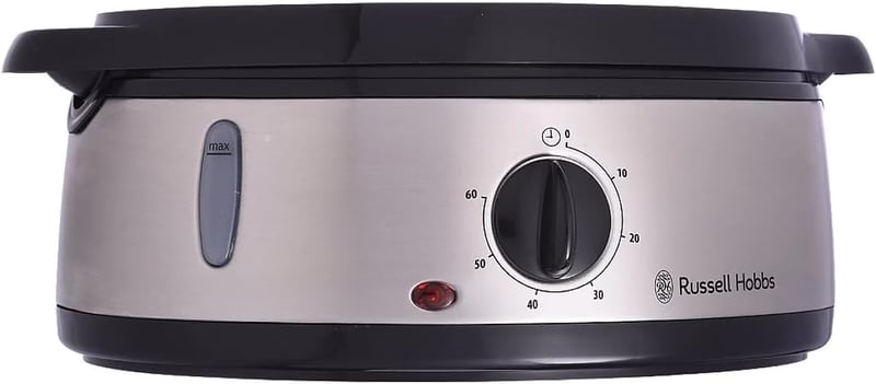 Russell Hobbs 9L gőzöző 60 perces időzítővel, 3 edénnyel, rizsfőző és tojástartó, BPA-mentes