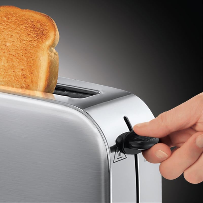 Russell Hobbs Adventure hosszú résés kenyérpirító, 1000W, rozsdamentes acél, 6 fokozat