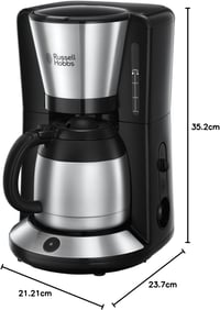 Russell Hobbs Adventure Kávéfőző 1-8 Csészéhez, 1L Termikus Kancsó, 1100W 8