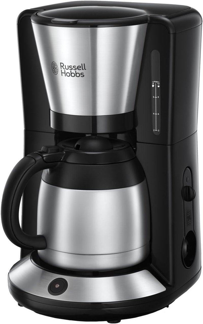 Russell Hobbs Adventure Kávéfőző 1-8 Csészéhez, 1L Termikus Kancsó, 1100W