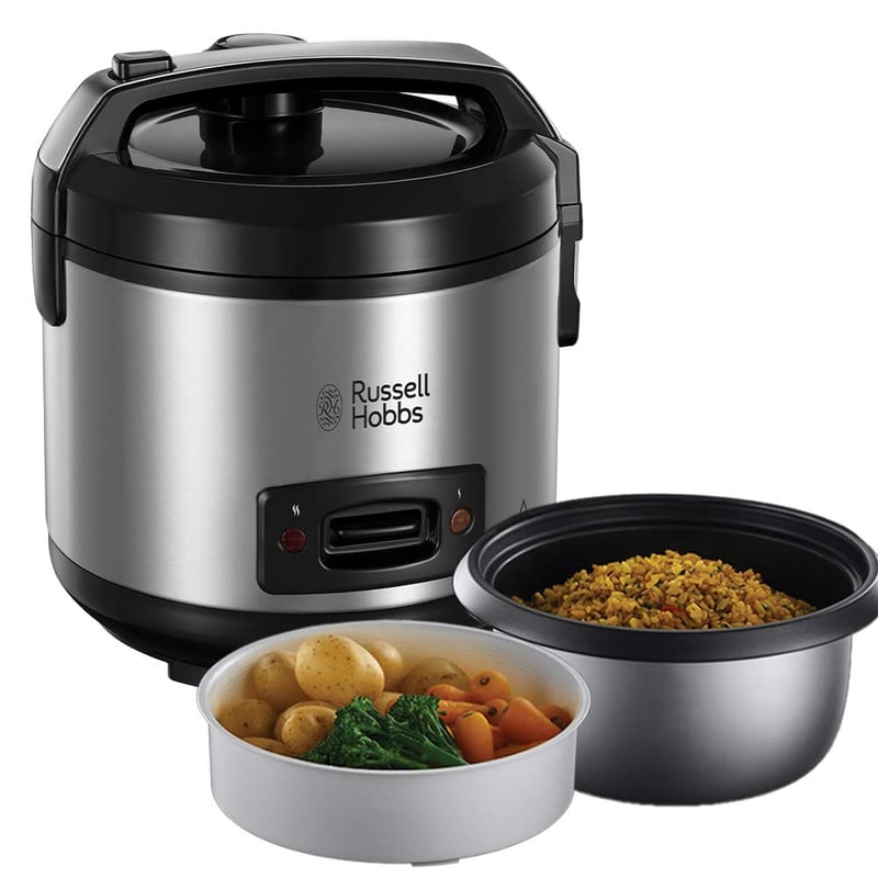 Russell Hobbs Classic 27080-56 2 v 1 ryžovar a parný hrniec, 1,2 l, nepriľnavá nádoba, funkcia udržiavania teploty, sklenená pokrievka