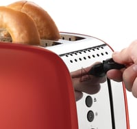 Russell Hobbs Colours Plus Piros Kenyérpirító 2 Szeletes Extra Széles Nyílás 1600W 4