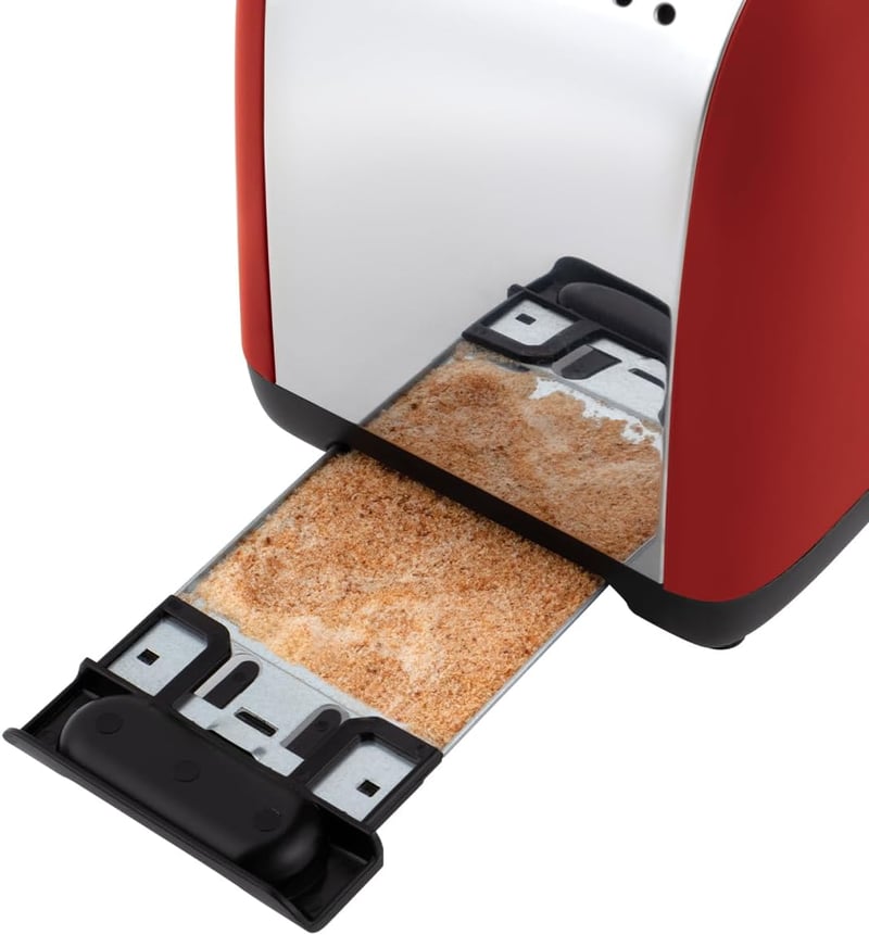 Russell Hobbs Colours Plus Piros Kenyérpirító 2 Szeletes Extra Széles Nyílás 1600W