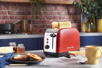 Russell Hobbs Colours Plus Piros Kenyérpirító 2 Szeletes Extra Széles Nyílás 1600W 2