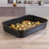 Hlboký pekáč Russell Hobbs CW11431 Romano 42 cm – vhodný do umývačky riadu, nepriľnavý smaltovaný oceľový pekáč, do 230 °C, čierny 3