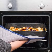 Hlboký pekáč Russell Hobbs CW11431 Romano 42 cm – vhodný do umývačky riadu, nepriľnavý smaltovaný oceľový pekáč, do 230 °C, čierny 6