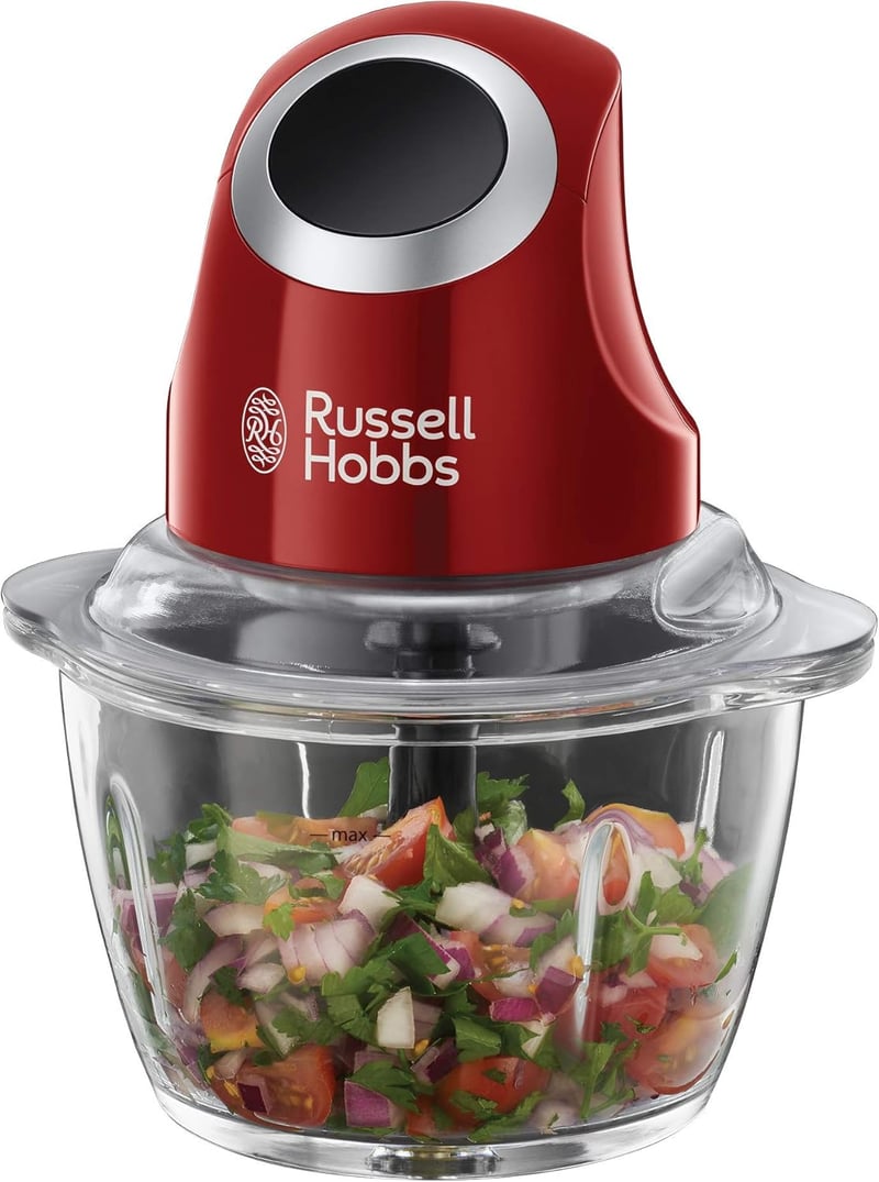 Mini tocător Russell Hobbs Desire 500 ml - roșu-negru