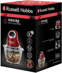 Mini tocător Russell Hobbs Desire 500 ml - roșu-negru 2
