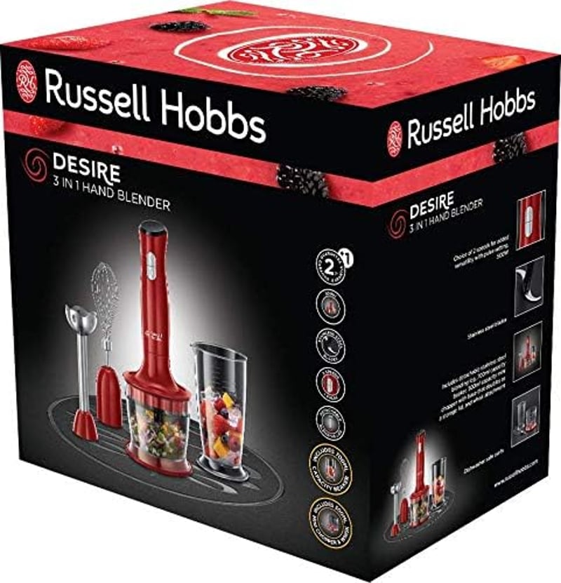 Russell Hobbs Desire Konyhai Robotgép 2 Fokozat Piros-Fekete