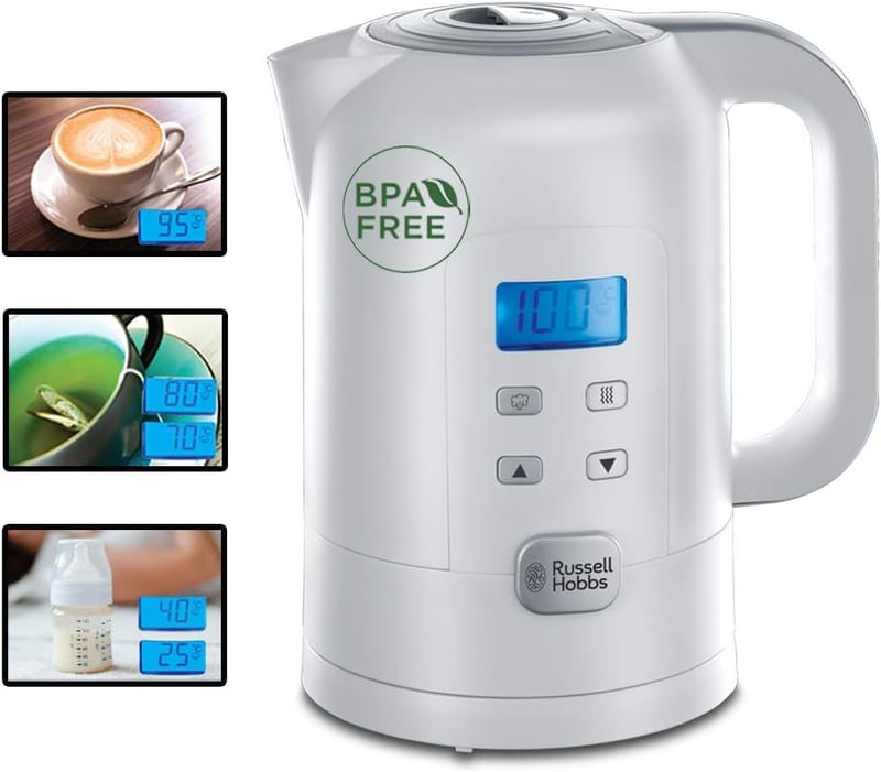 Russell Hobbs Digitális Vízforraló Hőmérséklet Szabályozással 25-100°C Babatej Készítéshez