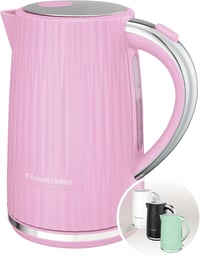 Russell Hobbs Eden 1.7L Vízforraló Málna Rozsdamentes Acél Szűrővel 1