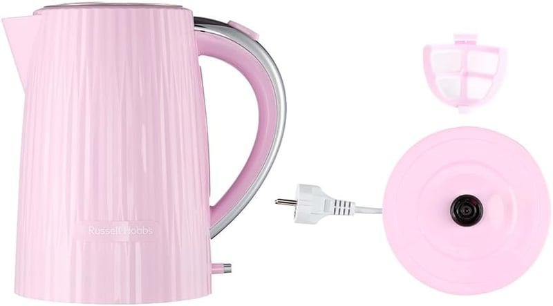Russell Hobbs Eden 1.7L Vízforraló Málna Rozsdamentes Acél Szűrővel