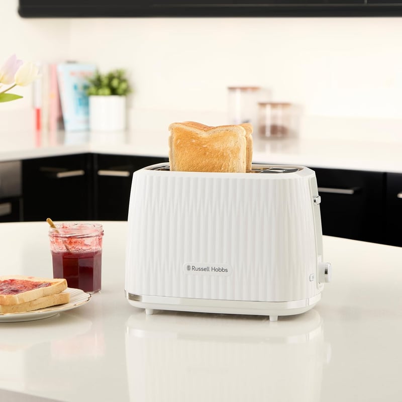 Russell Hobbs Eden 27370-56 kenyérpirító 2 szeletes fehér 6 fokozat leolvasztás funkcióval