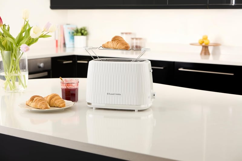 Russell Hobbs Eden 27370-56 kenyérpirító 2 szeletes fehér 6 fokozat leolvasztás funkcióval