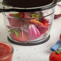 Russell Hobbs Elektromos Mini Aprító Piros 500ml Üveg Edénnyel Húshoz Zöldséghez 6