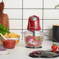 Russell Hobbs Elektromos Mini Aprító Piros 500ml Üveg Edénnyel Húshoz Zöldséghez 3