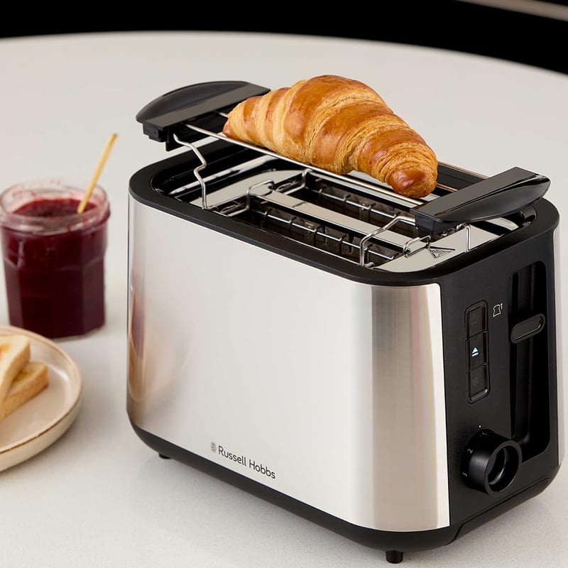 Russell Hobbs Heaton 27390-56 Rozsdamentes Kenyérpirító Extra Széles Nyílással 6 Fokozat