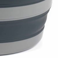 Coș de rufe oval pliabil Russell Hobbs LA053879GRYEU, 27L, organizator de depozitare portabil, negru/gri 10