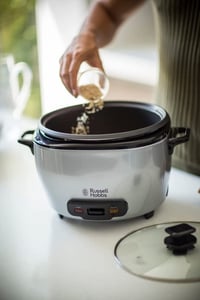 Ryžovar Russell Hobbs MaxiCook XL 5 l, nehrdzavejúca oceľ, s parným nadstavcom, funkciou udržiavania teploty, 1000 W 5