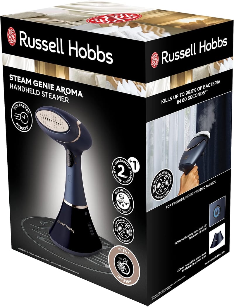 Russell Hobbs Multi Steam Genie Pro Aroma gőzölő 1800W, 3 fej, gyors felmelegítés