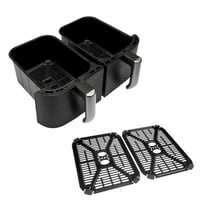Teplovzdušná fritéza Russell Hobbs Satisfry 27681-56 s dvojitým košom 9 l — chybná, na náhradné diely: nejde zapnúť (stav: pozri 2. obrázok) 10