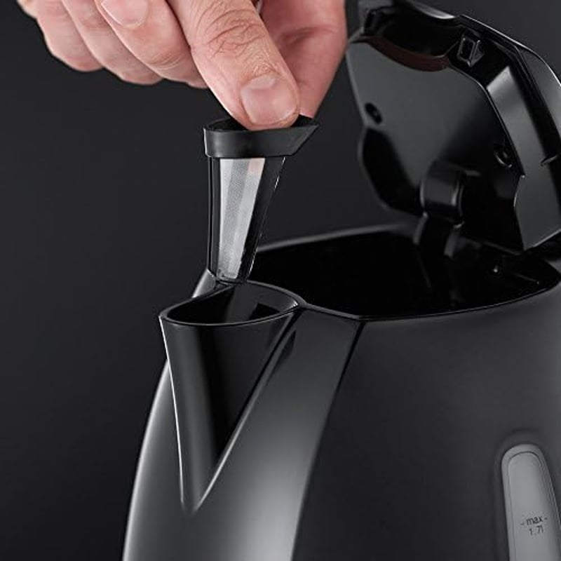 Russell Hobbs Textures+ 1,7L Vízforraló 2400W LED Világítás Gyors Fűtés Fekete