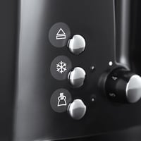 Hriankovač Russell Hobbs Textures Plus 22601-56 – 2 široké otvory, nadstavec na rozpekanie pečiva, 6 stupňov opečenia, funkcia rozmrazovania, 850 W, čierny 6