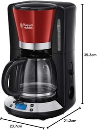 Russell Hobbs Victoria digitális üveg kávéfőző 1,25L programozható időzítővel 10