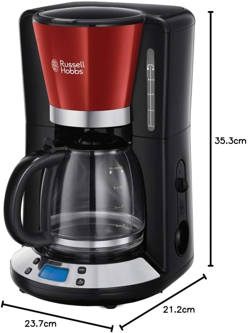 Russell Hobbs Victoria digitális üveg kávéfőző 1,25L programozható időzítővel