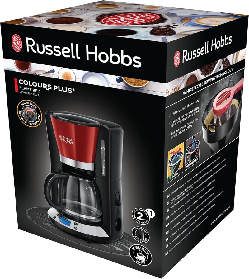 Russell Hobbs Victoria digitális üveg kávéfőző 1,25L programozható időzítővel