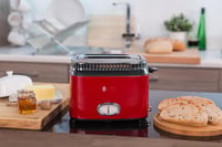 Russell Hobbs Vintage 21680-56 Retro Kenyérpirító 2 Szeletes Rozsdamentes Acél Piros 9