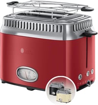 Russell Hobbs Vintage 21680-56 Retro Kenyérpirító 2 Szeletes Rozsdamentes Acél Piros 1