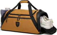 Rutiyoka Sport és Utazótáska Férfiaknak és Nőknek, Narancs Színű Többfunkciós Duffel Táska 56cm 6