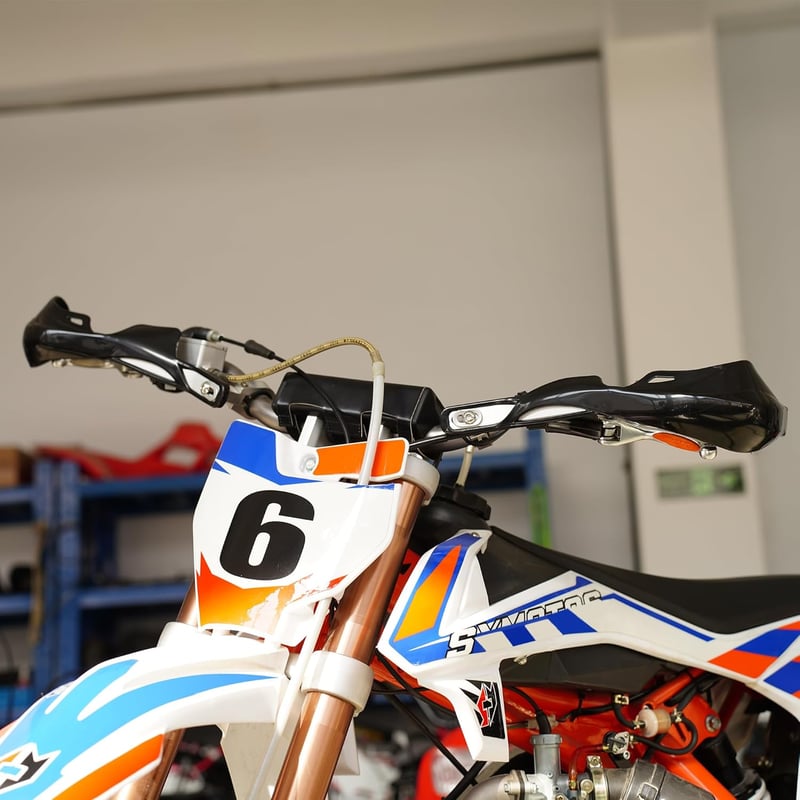 RUTU Motorkerékpár Kézvédő 22mm Fekete Enduro Motocross ATV Dirt Bike