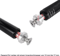 RUTU Motorkerékpár Kézvédő 22mm Fekete Enduro Motocross ATV Dirt Bike 3