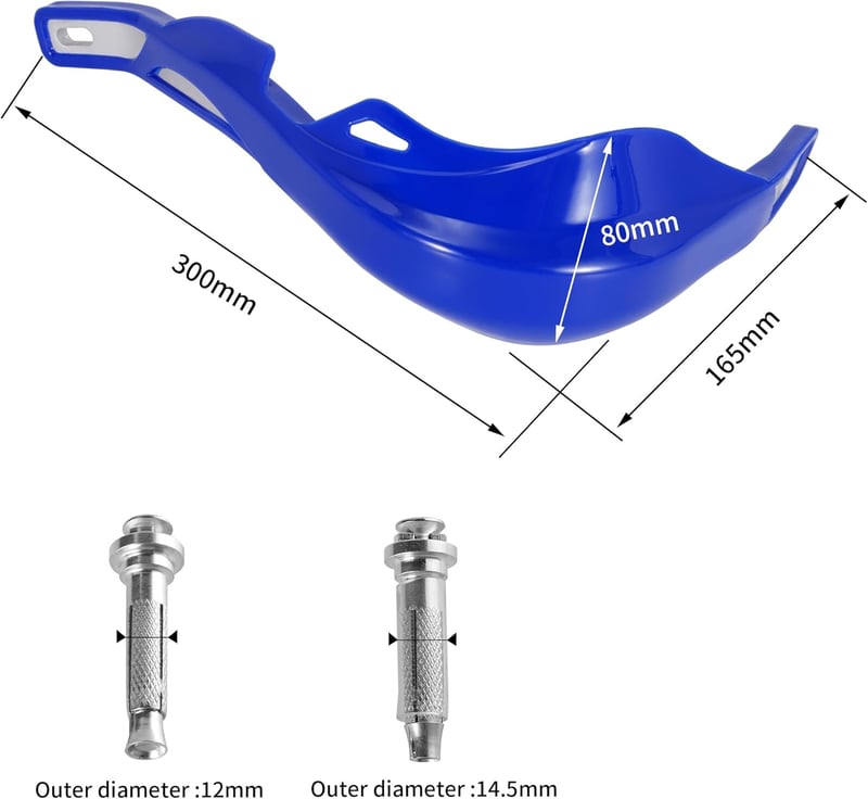 RUTU Motorkerékpár Kézvédő 22mm Univerzális Enduro Motocross ATV Kék