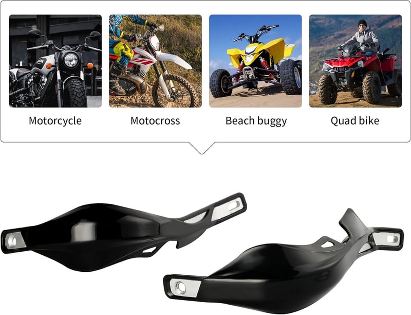 RUTU Univerzális Motorkerékpár Kézvédő Alumínium 7/8" 1 1/8" Piros Dirt Bike ATV