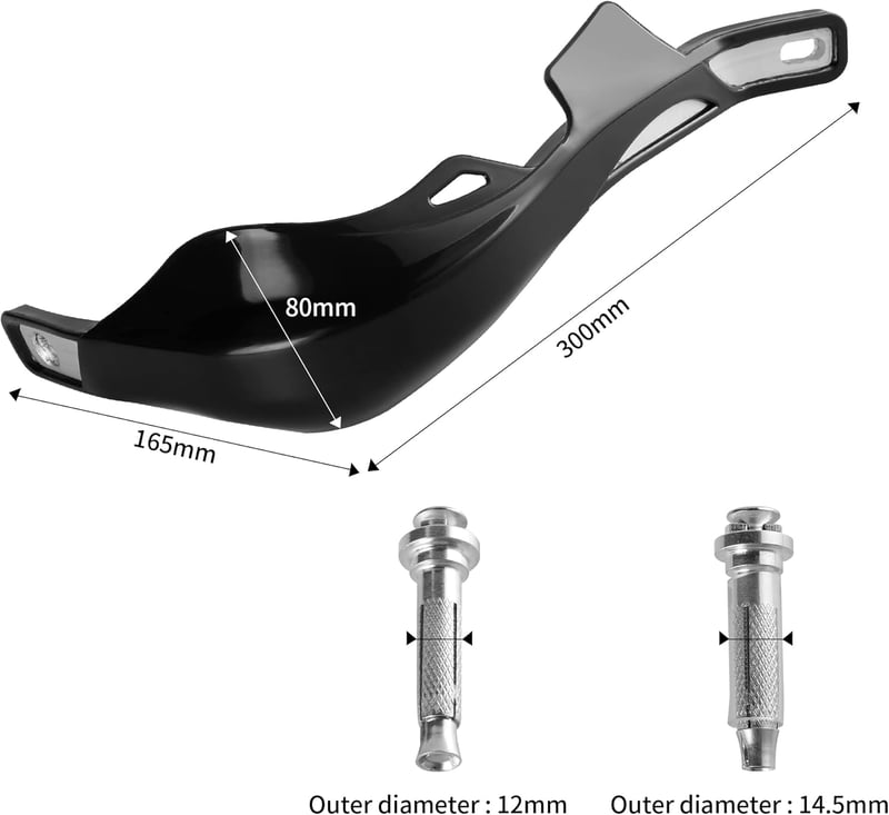 RUTU Univerzális Motorkerékpár Kézvédő Alumínium 7/8" 1 1/8" Piros Dirt Bike ATV