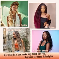 RUWISS 20 Inch Deep Wave Szintetikus Hajhosszabbítás Boho Fonáshoz 2 Csomag Méz Szőke 6