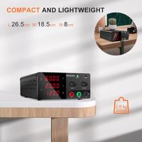RUZIZAO 60V 20A laboratóriumi tápegység 1200W DC szabályozható kapcsolóüzemű 8