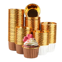 RVLZKCPG Mini forme de hârtie pentru brioșe, 120 bucăți - Forme de copt rezistente la grăsime și apă, pentru cupcake, brioșe, nunți, zile de naștere și petreceri 1