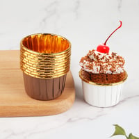 RVLZKCPG Mini forme de hârtie pentru brioșe, 120 bucăți - Forme de copt rezistente la grăsime și apă, pentru cupcake, brioșe, nunți, zile de naștere și petreceri 7