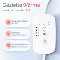 RW150 infracrvena toplinska lampa s crvenim svjetlom od 150 W, s tajmerom i regulatorom jačine svjetlosti – za opuštajuće grijanje i poboljšanje općeg stanja – za kućnu upotrebu 2