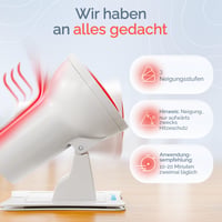 RW150 infracrvena toplinska lampa s crvenim svjetlom od 150 W, s tajmerom i regulatorom jačine svjetlosti – za opuštajuće grijanje i poboljšanje općeg stanja – za kućnu upotrebu 5